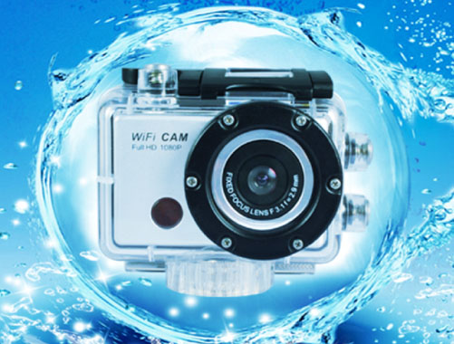 水缸放置运动数码相机