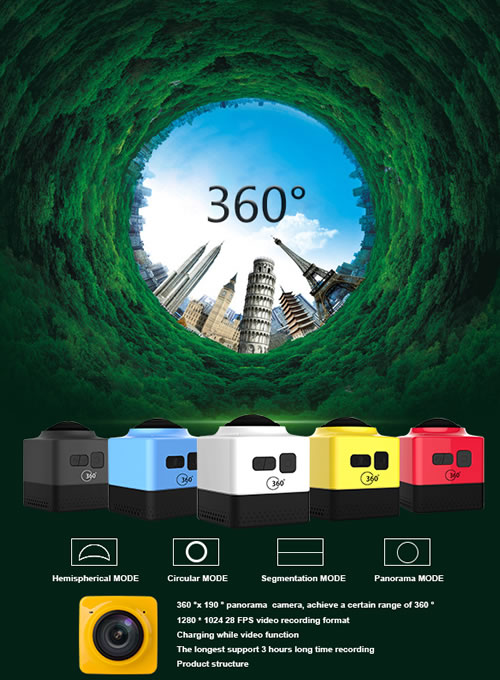 360全景运动DV相机厂家介绍说明