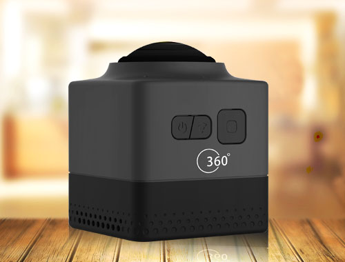最新360全景运动DV相机(v20)黑色