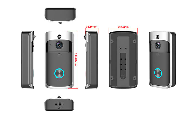 2018新款门铃SL-010尺寸图